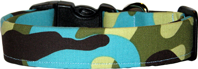 Amphibian Camo Handmade Dog Collar